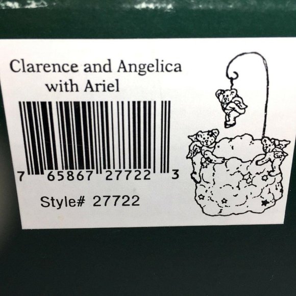 Boyds Angel Votive Candle Holder Teddy Bear Clarence Angelica Ariel Wings Gift - Picture 4 of 9